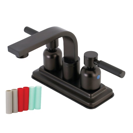 Kingston Brass KB8465DKL Kaiser 4" Centerset Bathroom Faucet, Oil Rubbed Bronze KB8465DKL